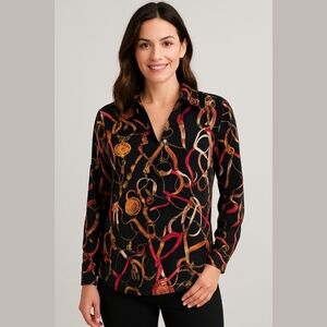 Esqualo horse print blouse / 6